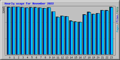 Hourly usage for November 2022