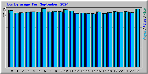 Hourly usage for September 2024